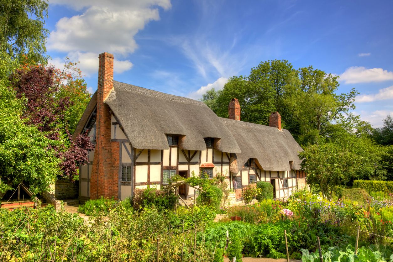 Traditional English cottage with well-maintained exterior